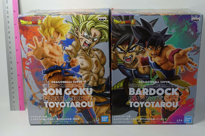 Banpresto Dragon Ball Toyotarou Design Figure Goku & Bardock Statue 