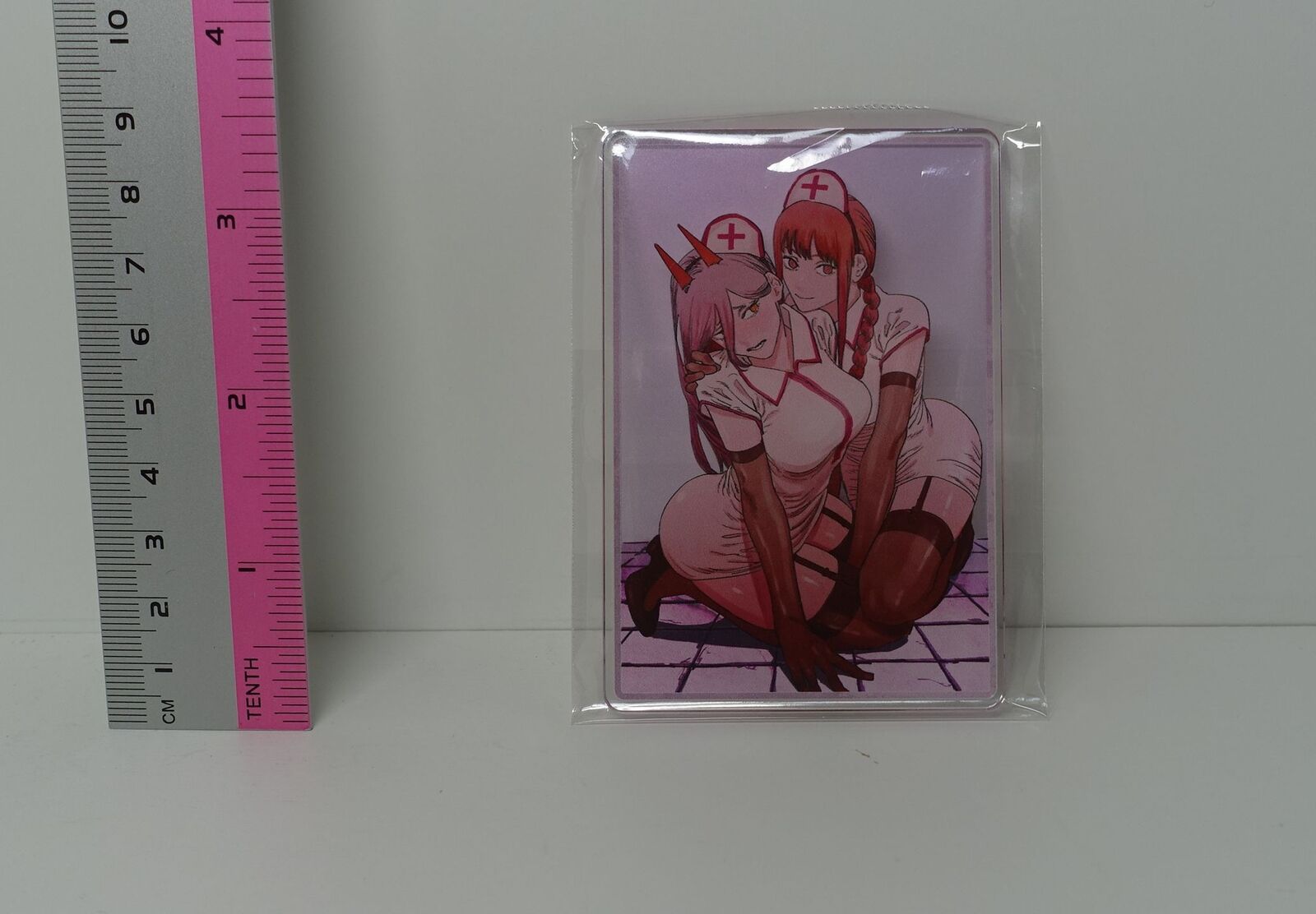 Chainsaw Man Acrylic Art Board Makima & Power Nurse Costume Secret Rare 
