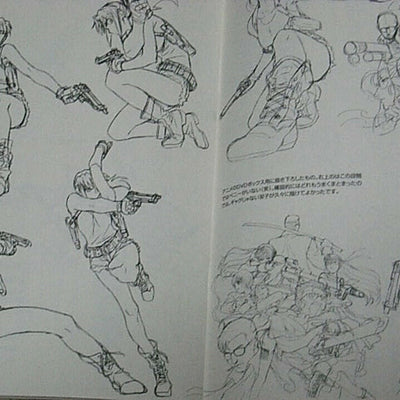 Rei Hiroe BLACK LAGOON Mini Rough Sketch Book RARE 