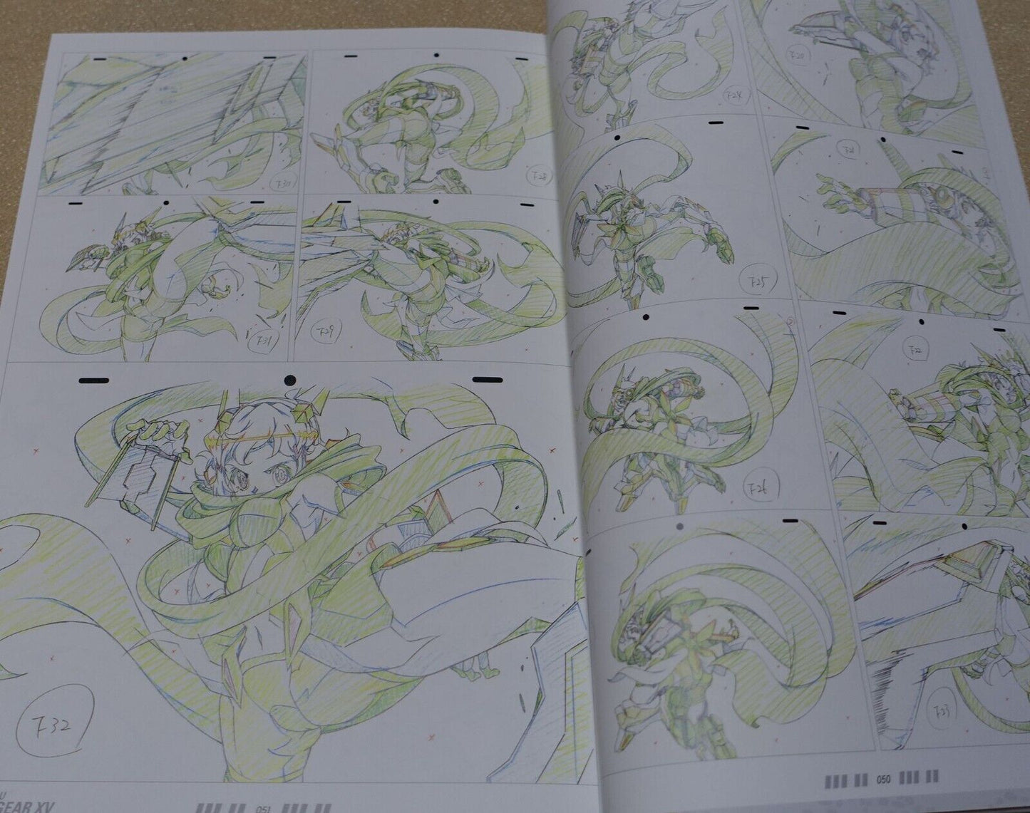 SENKI ZESSHOU SYMPHOGEAR XV KEY ANIMATION ART WORK BOOK SET 