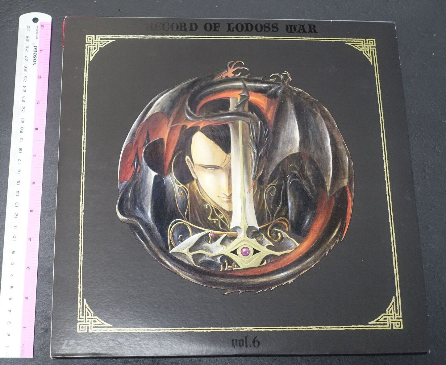 Record of Lodoss War LD Vol.6 Special Diedlit Design Art Board Case 