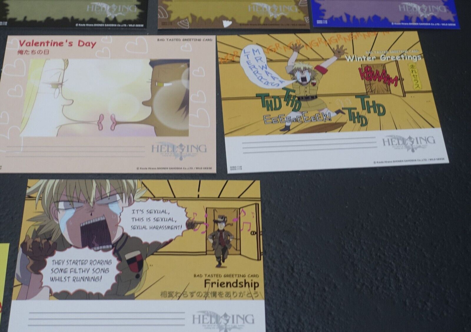 HELLSING English Greeting Card 12 pieces set 