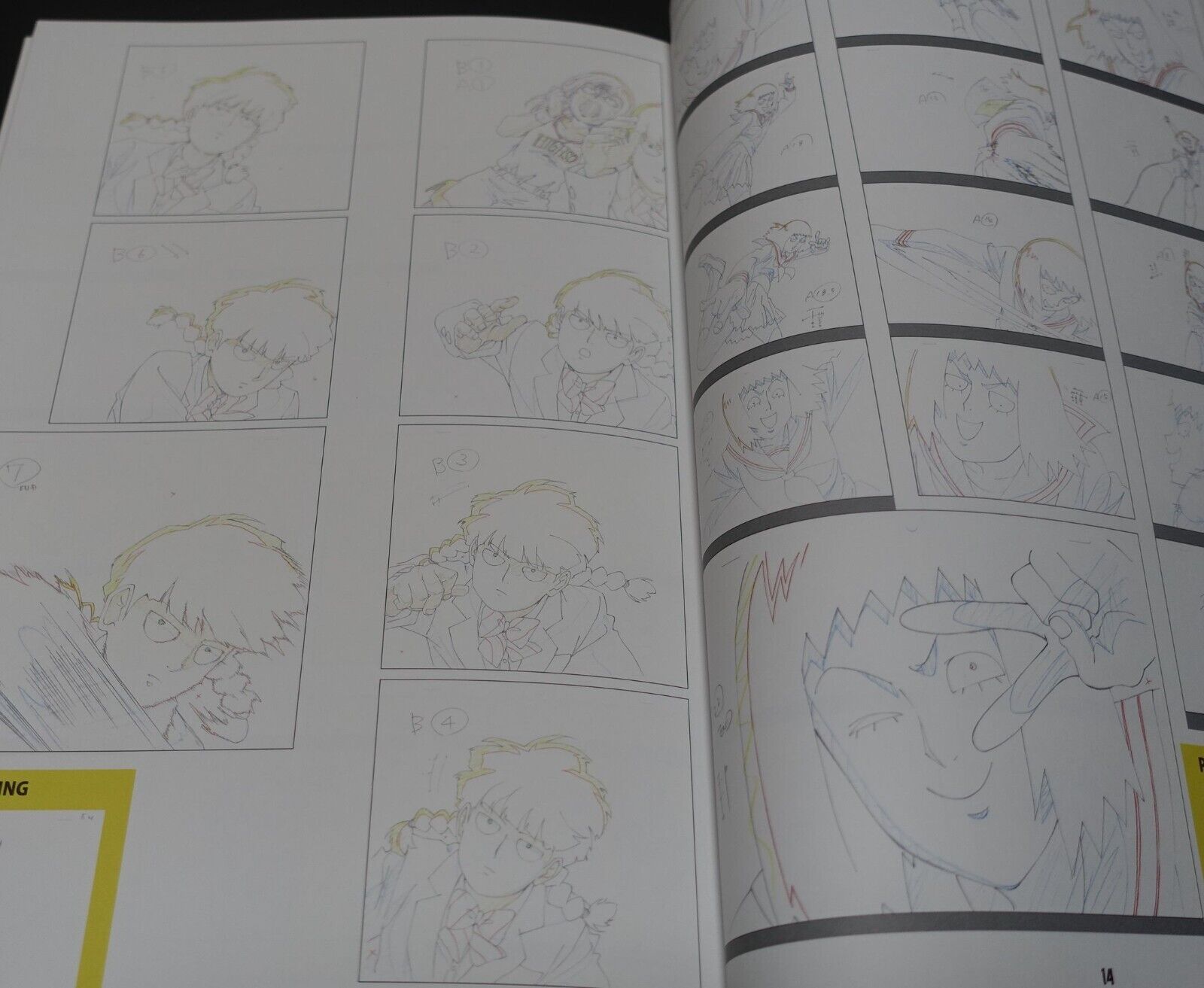 BONES Yoshimichi Kameda Mob Psycho 100 Key Frame Art Work Book Set 1-3 