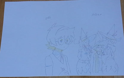 Little Witch Academia Print Material Art Lotte Jansson Very Rare TRIGGER 