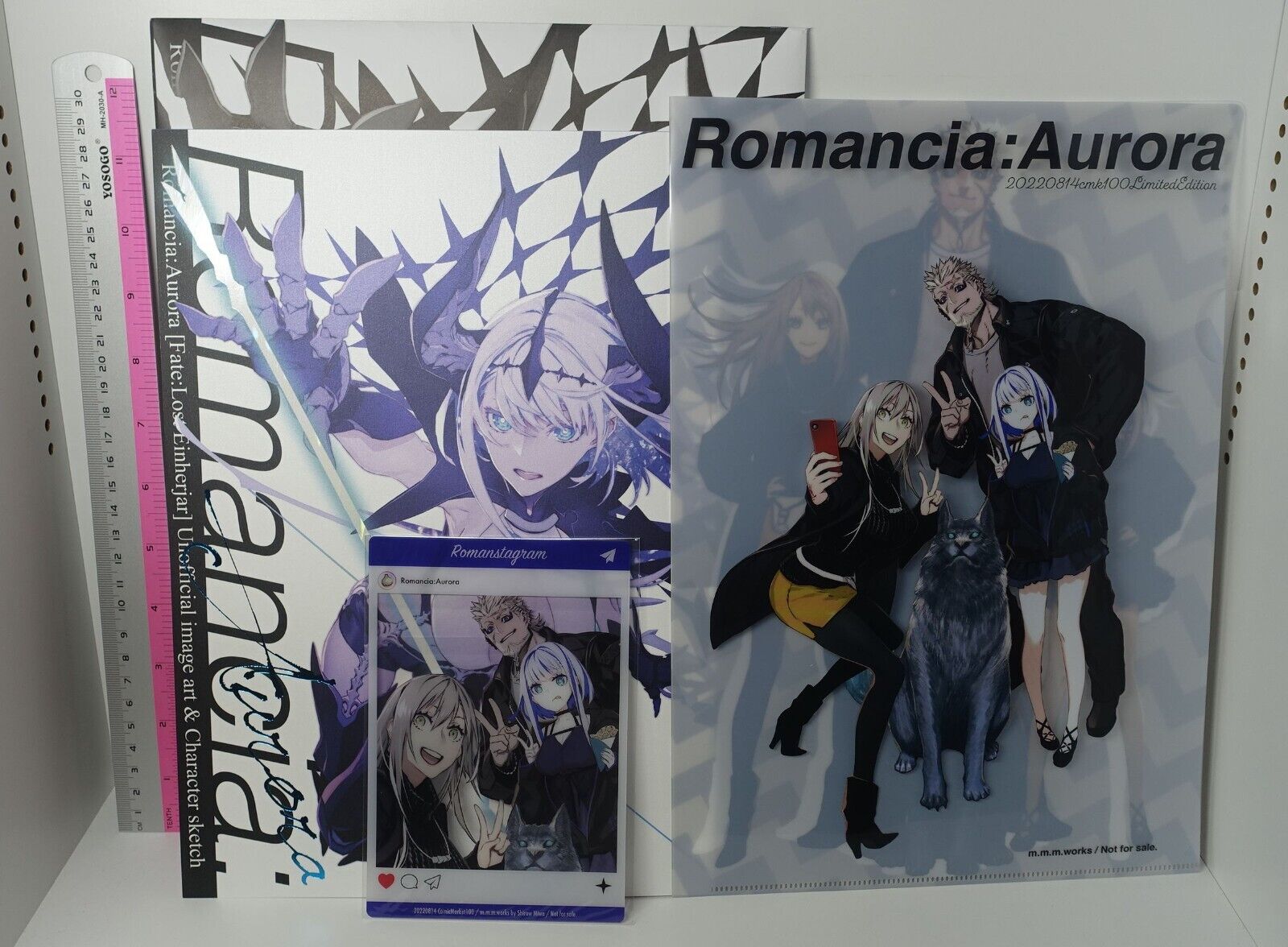 Shirow Miwa Fate Grand Order FGO Designer Art Book Romancia Aurora & Goods Set 
