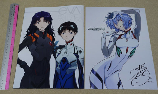 Evangelion Eva extra Staff Art & Prequel Episode of Q Comic with Mini Poster 
