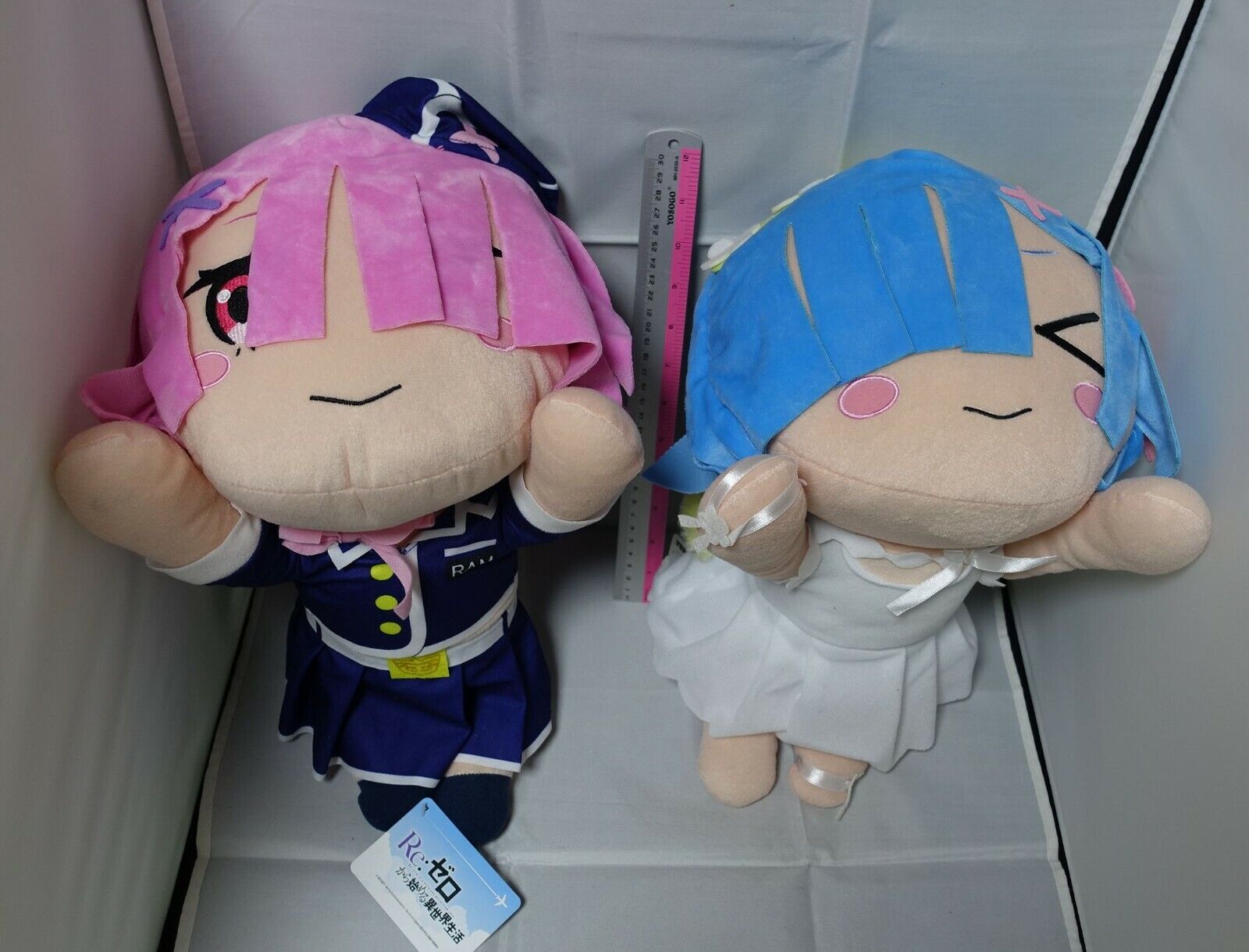 Re:Zero Flight Attendant Ram and Angel Rem Big Plush Doll Plushie Stuffed 