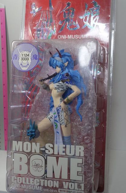 Kaiyodo Mon-Sieur Bome Collection Vol.1 ONI-MUSUME SHE-DEVIL BLUE 