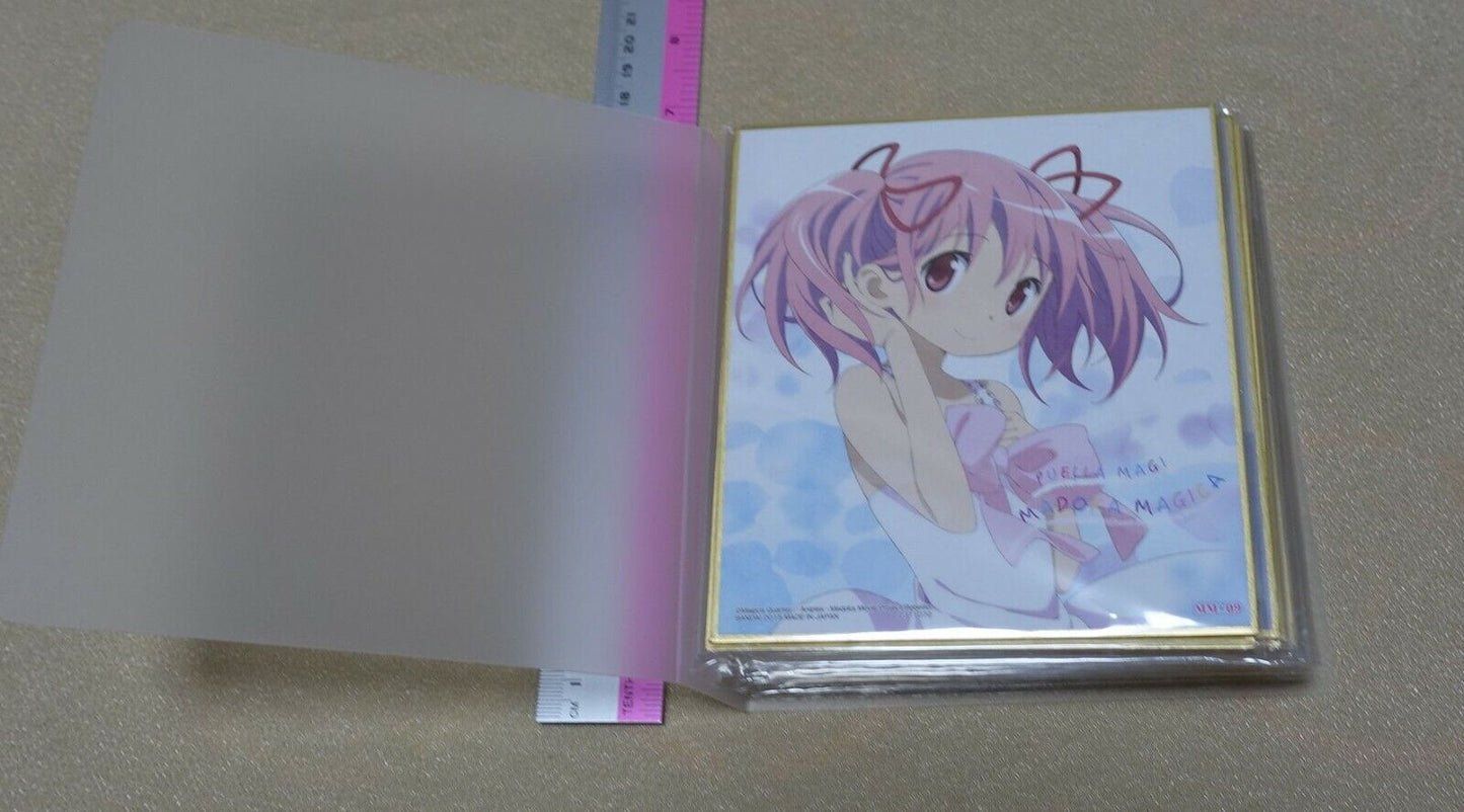 Puella Magi Madoka Quartet 1 Print Shikishi Art Board 16 Set with Storage Binder 