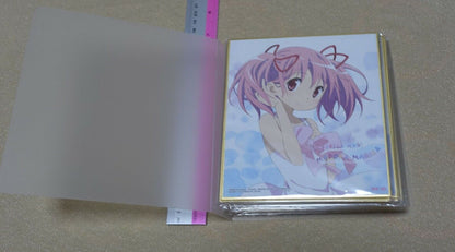 Puella Magi Madoka Quartet 1 Print Shikishi Art Board 16 Set with Storage Binder 