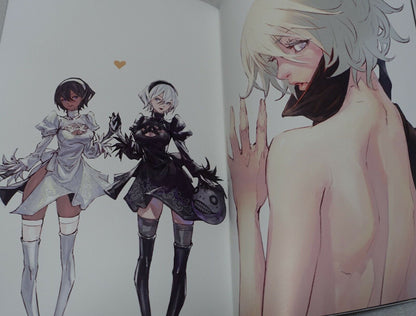 C99 Raita Kazama Nier Automata Fan Art Book Endless End & PVC Art Sheet 