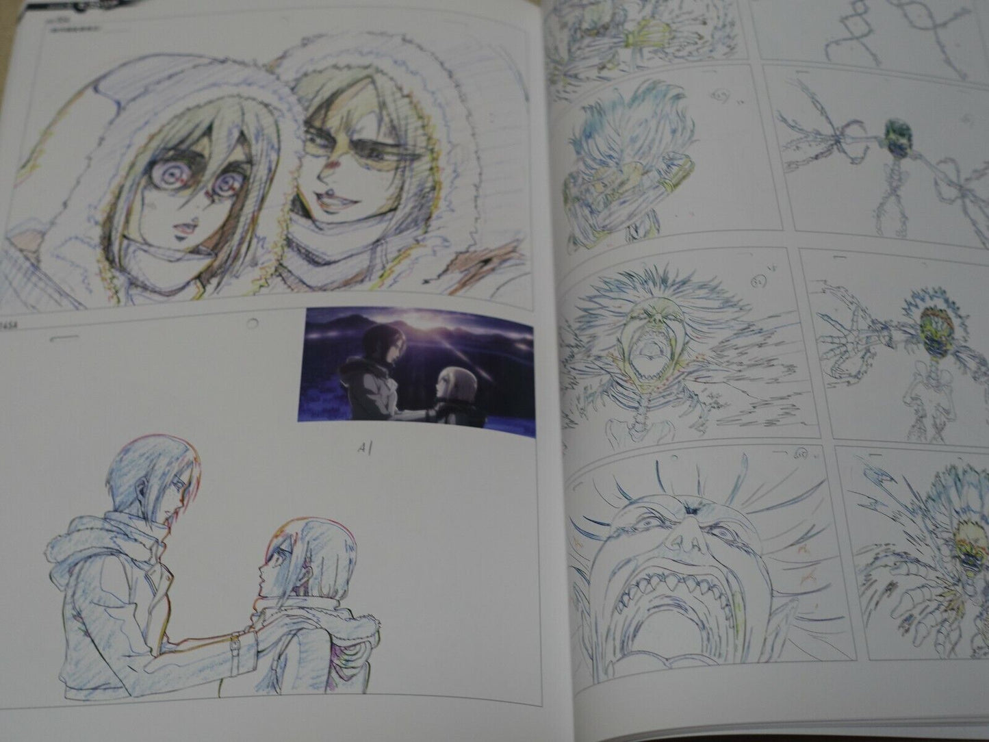 Attack on Titan Season 2 Key Frame Art Work Book with Kyouji Asano Signature 