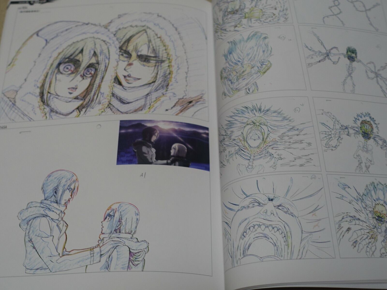 Attack on Titan Season 2 Key Frame Art Work Book with Kyouji Asano Signature 