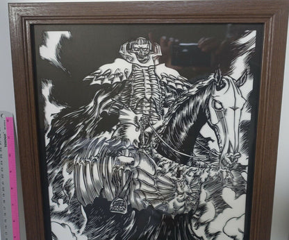 BERSERK Exhibition Event Item CHARA-KIRIE Art Board Skull Knight Serial Number 