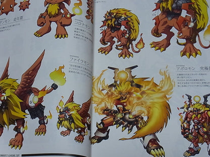 DIGIMON STORY VISUAL ART BOOK & CYBERSLEUTH Sound Track CD 