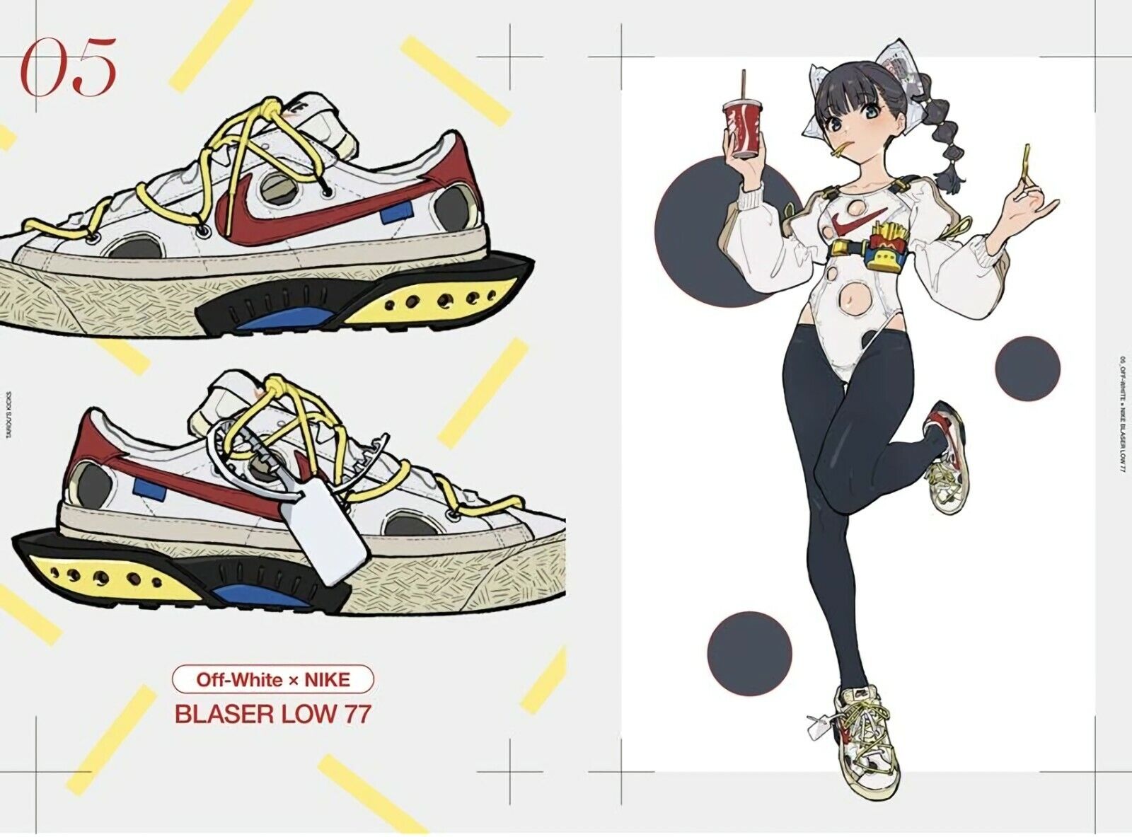 C99 atmosphere tarou2 Sneaker & Girls Color Art Book TAROU'S KICKS 1-3 