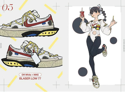 C99 atmosphere tarou2 Sneaker & Girls Color Art Book TAROU'S KICKS 1-3 