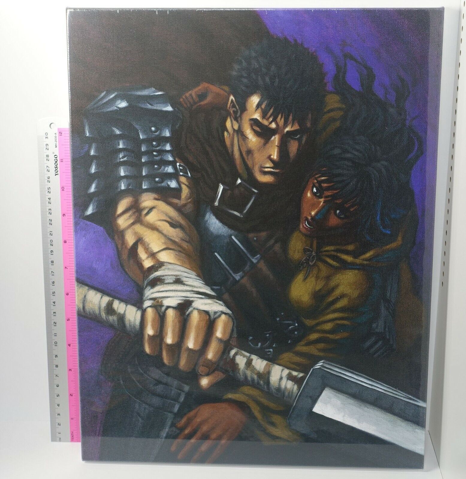 BERSERK EXHIBITION EVENT ITEM Big Fine Art Board 41x32cm Guts & Casca 