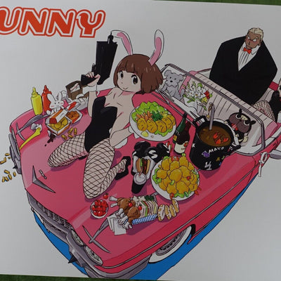 Sushio KILL LA KILL Art Poster Ryuko & Mako Bunny 51x 72 cm Event Exclusive 