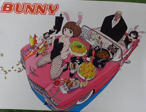 Sushio KILL LA KILL Art Poster Ryuko & Mako Bunny 51x 72 cm Event Exclusive 