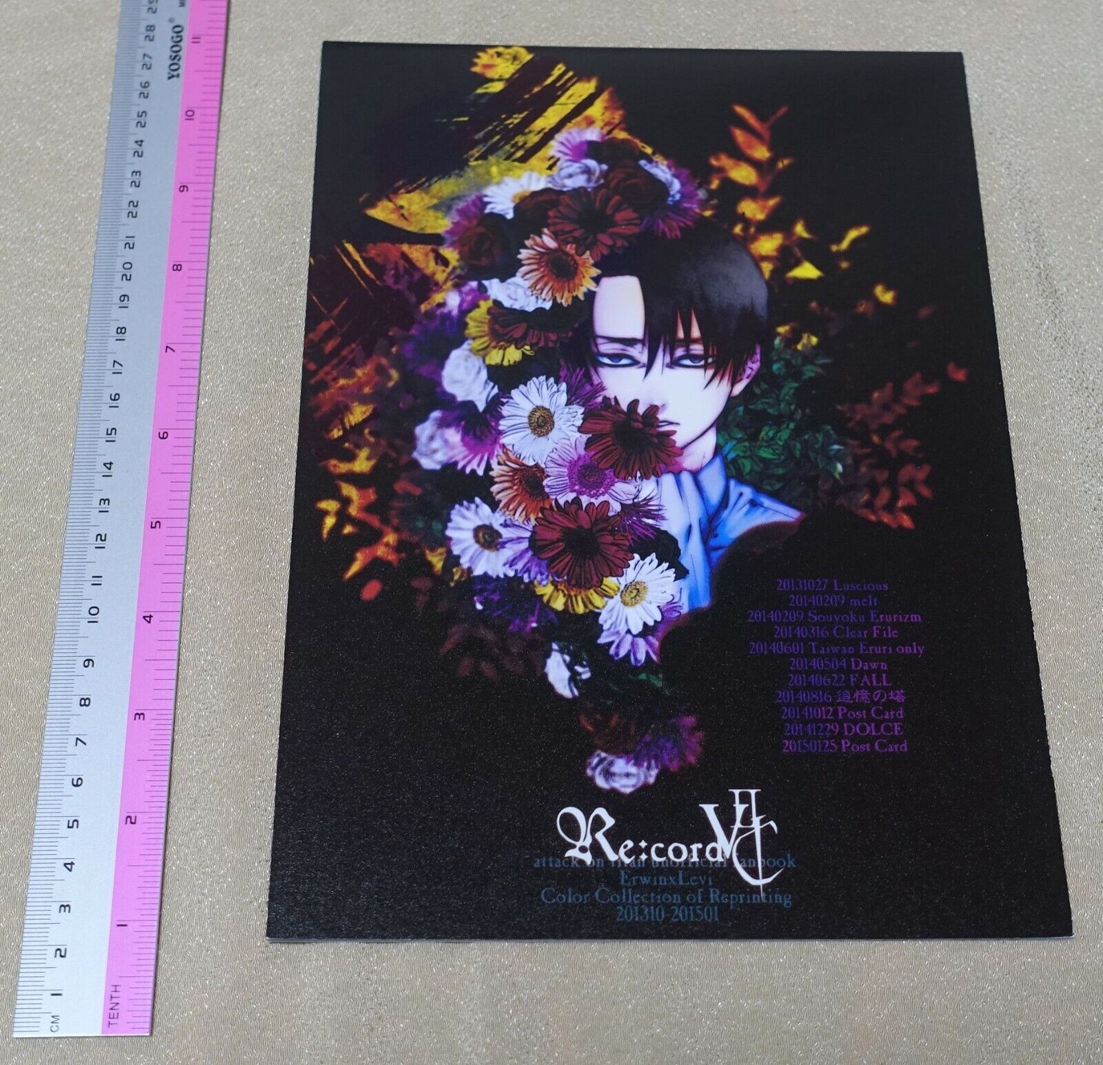 skull9 Attack on Titan Erwin x Levi Color Fan Art Book Record 52c 