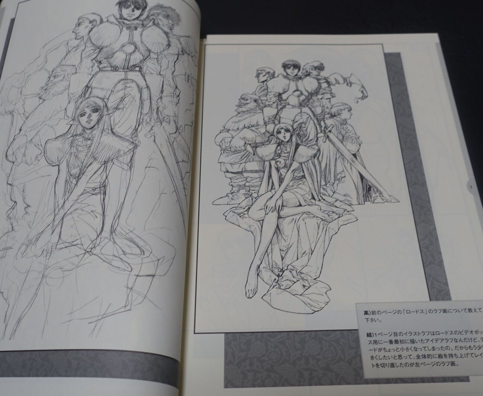 NOBUTERU YUKI Rough Drawings ANVIL2 Record of the Lodoss War etc 