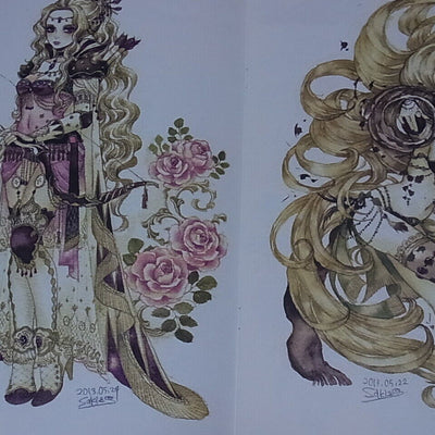 Sakizo SQUARE Color Fan Art Book SFC Final Fantasy Romancing SaGa Legend of Mana 
