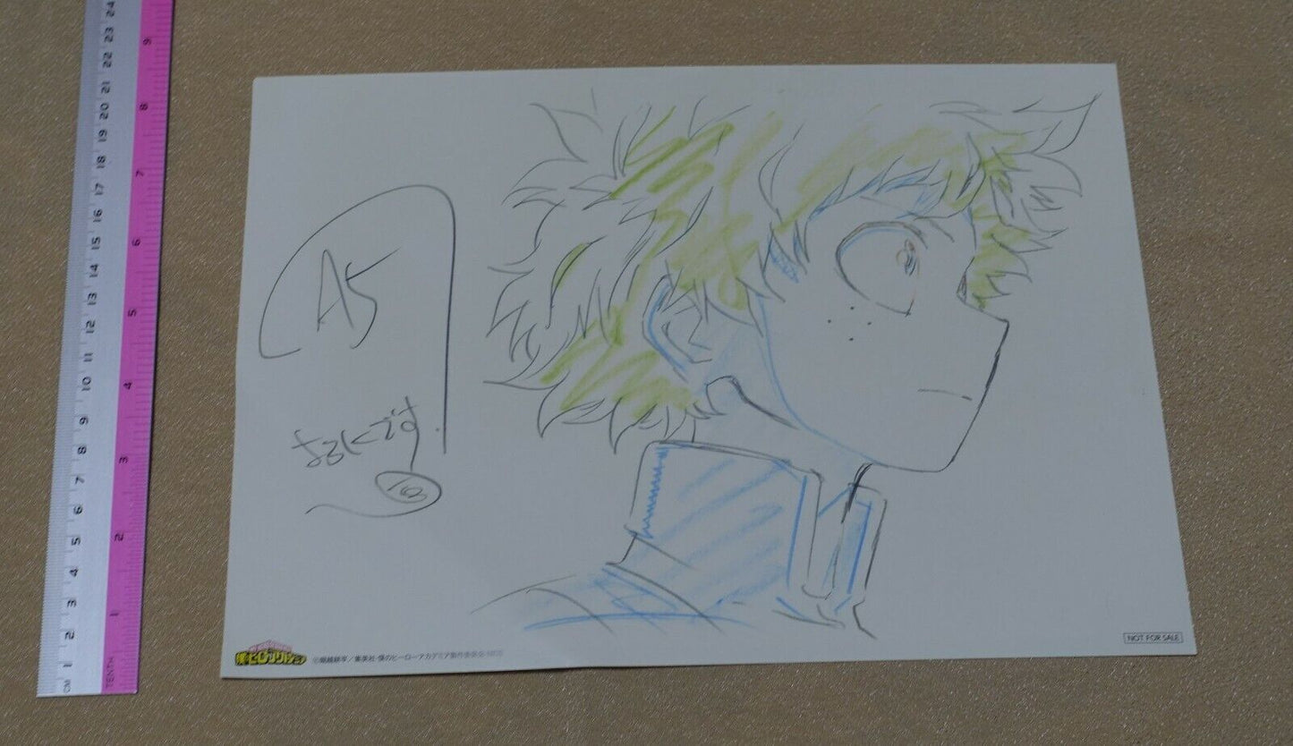 My Hero Academia Print Key Frame Art Sheet Izuku Midoriya B 