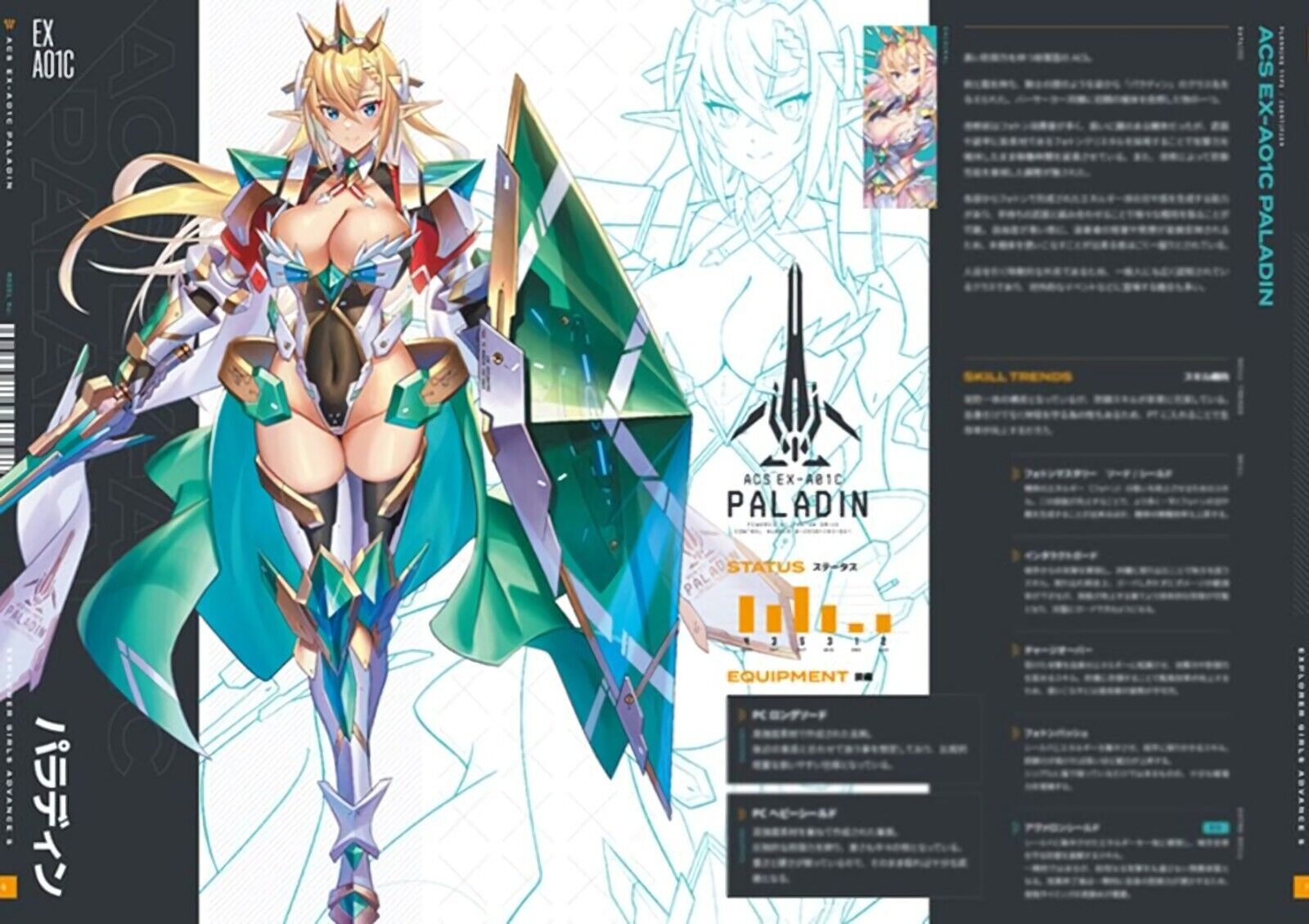 SAKURAMBO LAVISH Mechanical Armed Girls Art Book EXPLORER GIRLS ADVANCE 5 