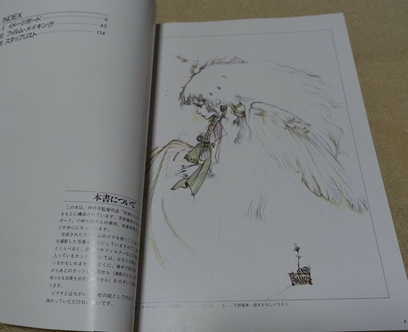 THE ART OF Tenshi no Tamago Angel's Egg Mamoru Oshii Yoshitaka Amano etc 