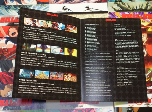 KILL LA KILL Animation Disc Information Booklet vol.1-9 Complete Set 