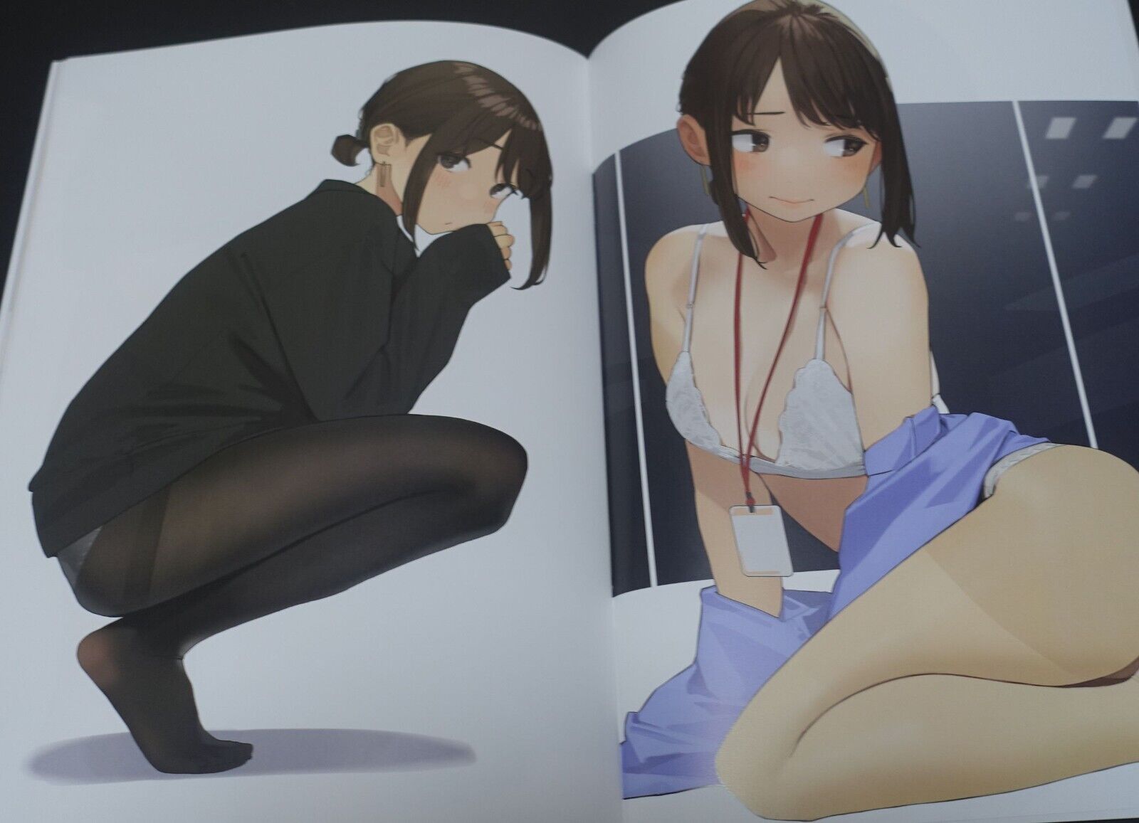 Yom Ganbare Doki-chan Douki Chan PIN-UPS Color Art Book & PVC Art Sheet 
