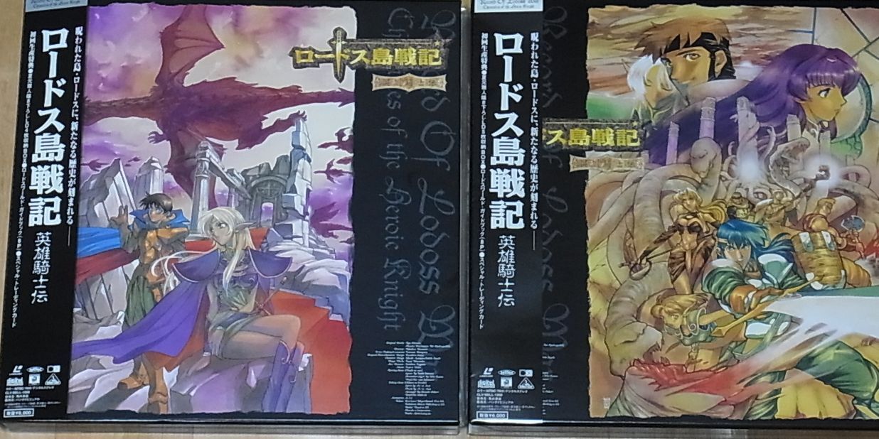 Record of Lodoss War Chronicles of the Heroic Knight LD BOX with Trading Card 