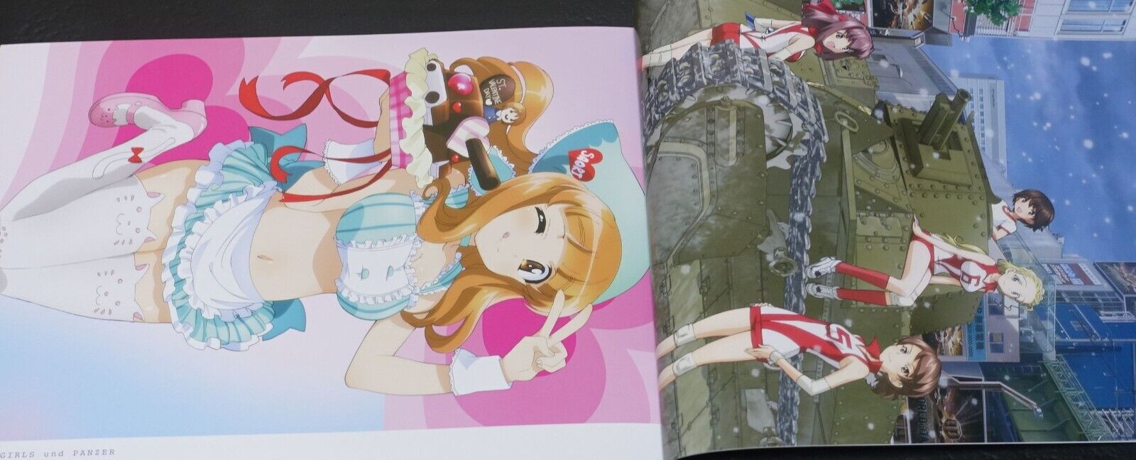 GIRLS und PANZER Characters Official Art Works Sensha-do Shoujo Syashin Syuu 1-4 