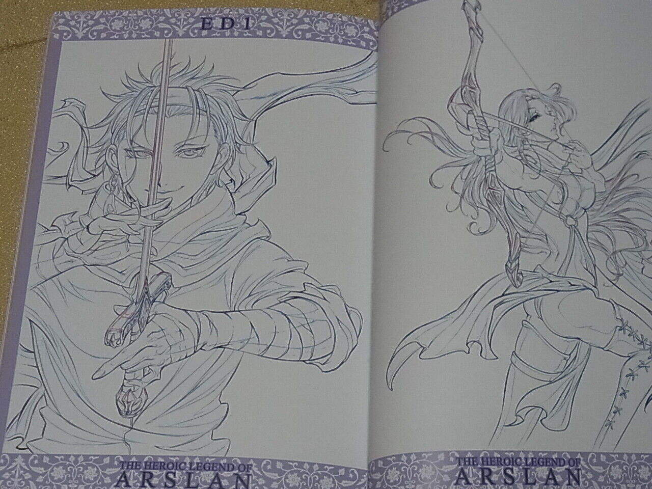 Ai Yokoyama The Heroic Legend of Arslan Animation Art Work Book 2 Set 