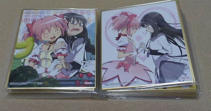 Puella Magi Madoka Quartet 2 Print Shikishi Art Board 16 Set with Storage Binder 