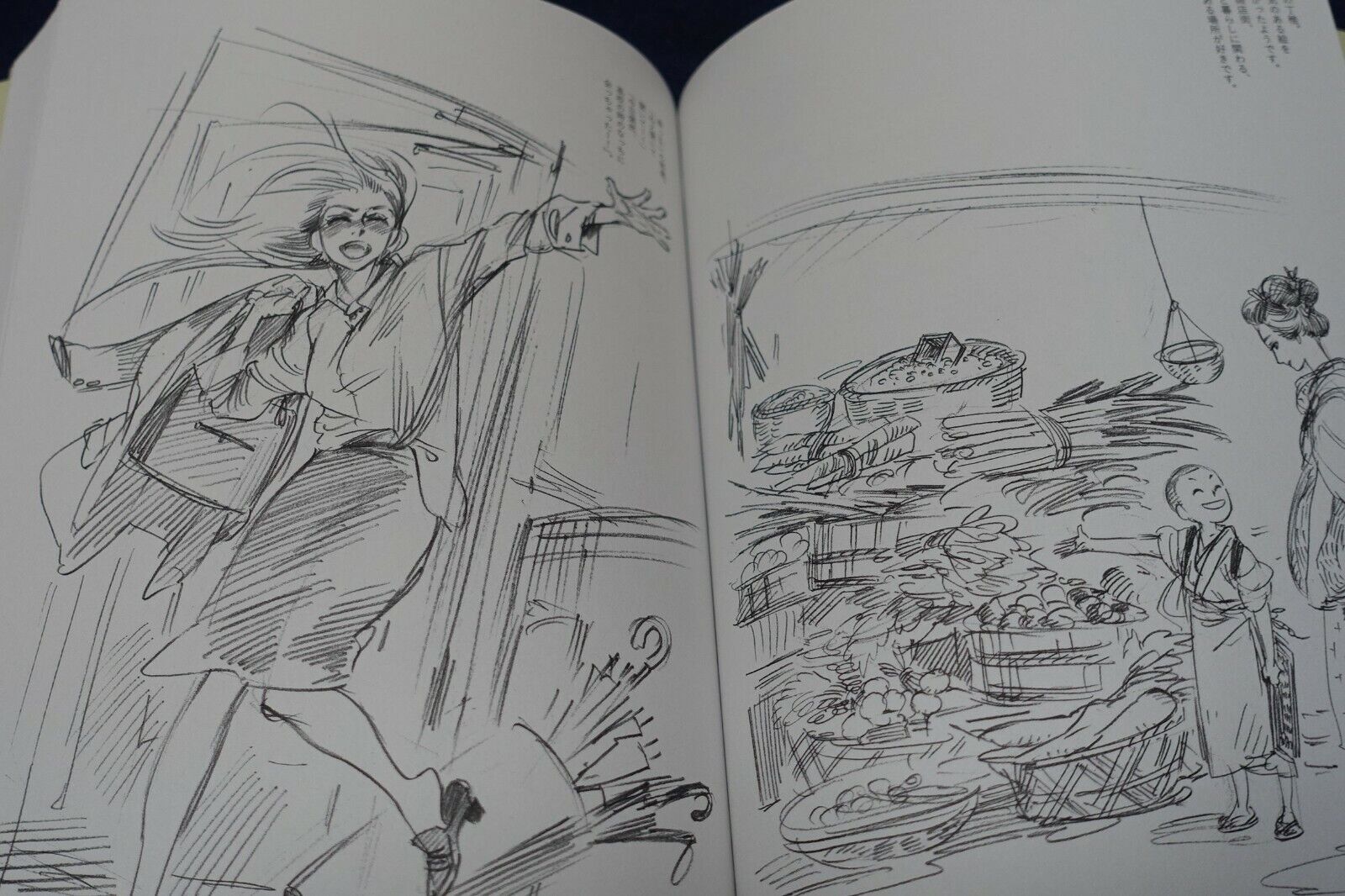 Kaoru Mori Rough Illustration Art Book SCRIBBLES vol.1 & 2 Set with Art Card 