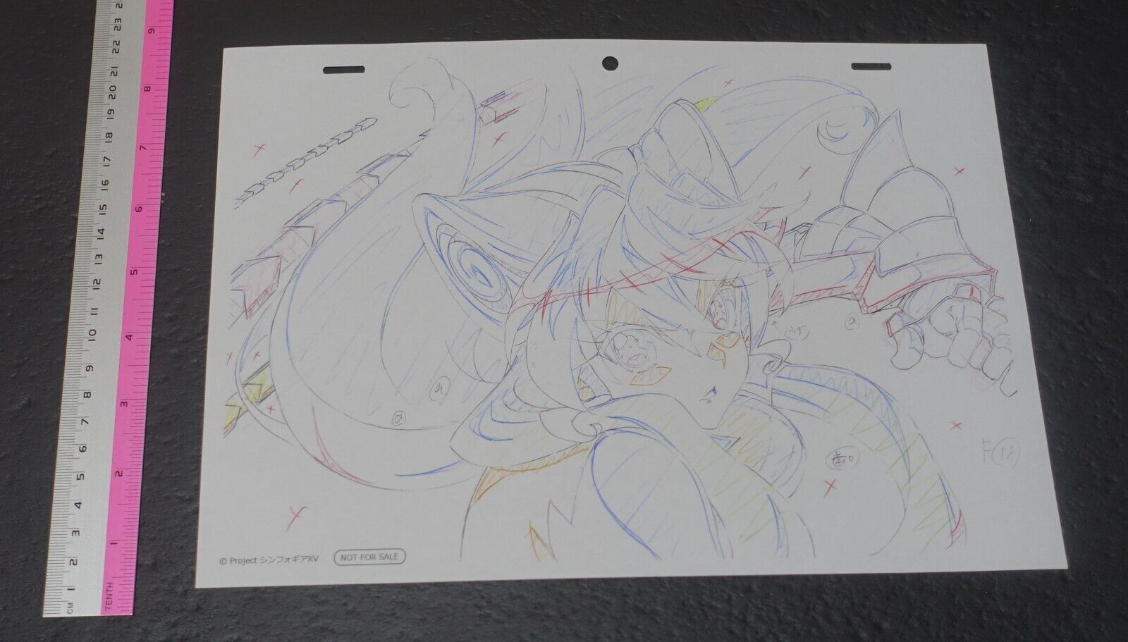 SYMPHOGEAR XV Reproduction Key Frame Art Sheet D 