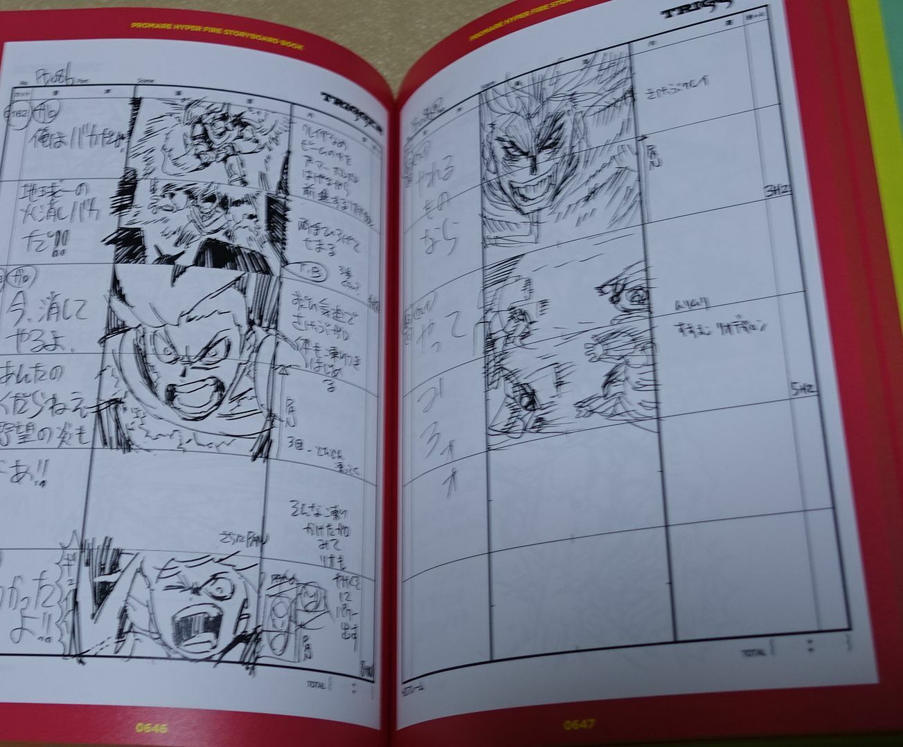 PROMARE HYPER FIRE STORY BOARD BOOK 1152 page Hiroyuki Imaishi STORYBOARD 