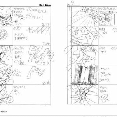 3-7 days Hiroyuki Imaishi Animation Key Frame & Story Board Art Collection Book 