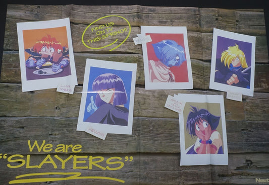 Slayers Folded Big Poster Lina & Party 