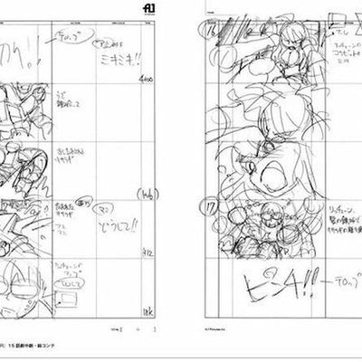 3-7 days Hiroyuki Imaishi Animation Key Frame & Story Board Art Collection Book 