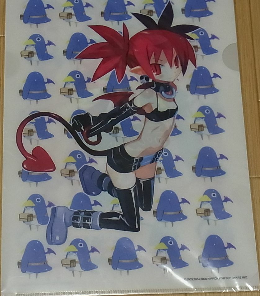 Disgaea Official Clear File Floder Set Etna & Flonne 