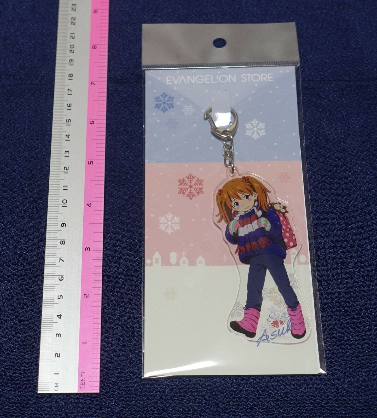 EVANGELION STORE CHIBI ASUKA Acrylic Key Chain 