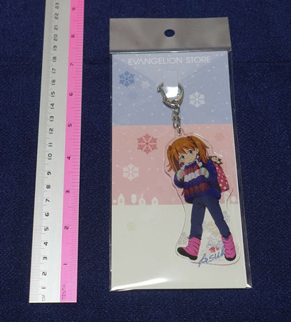 EVANGELION STORE CHIBI ASUKA Acrylic Key Chain 