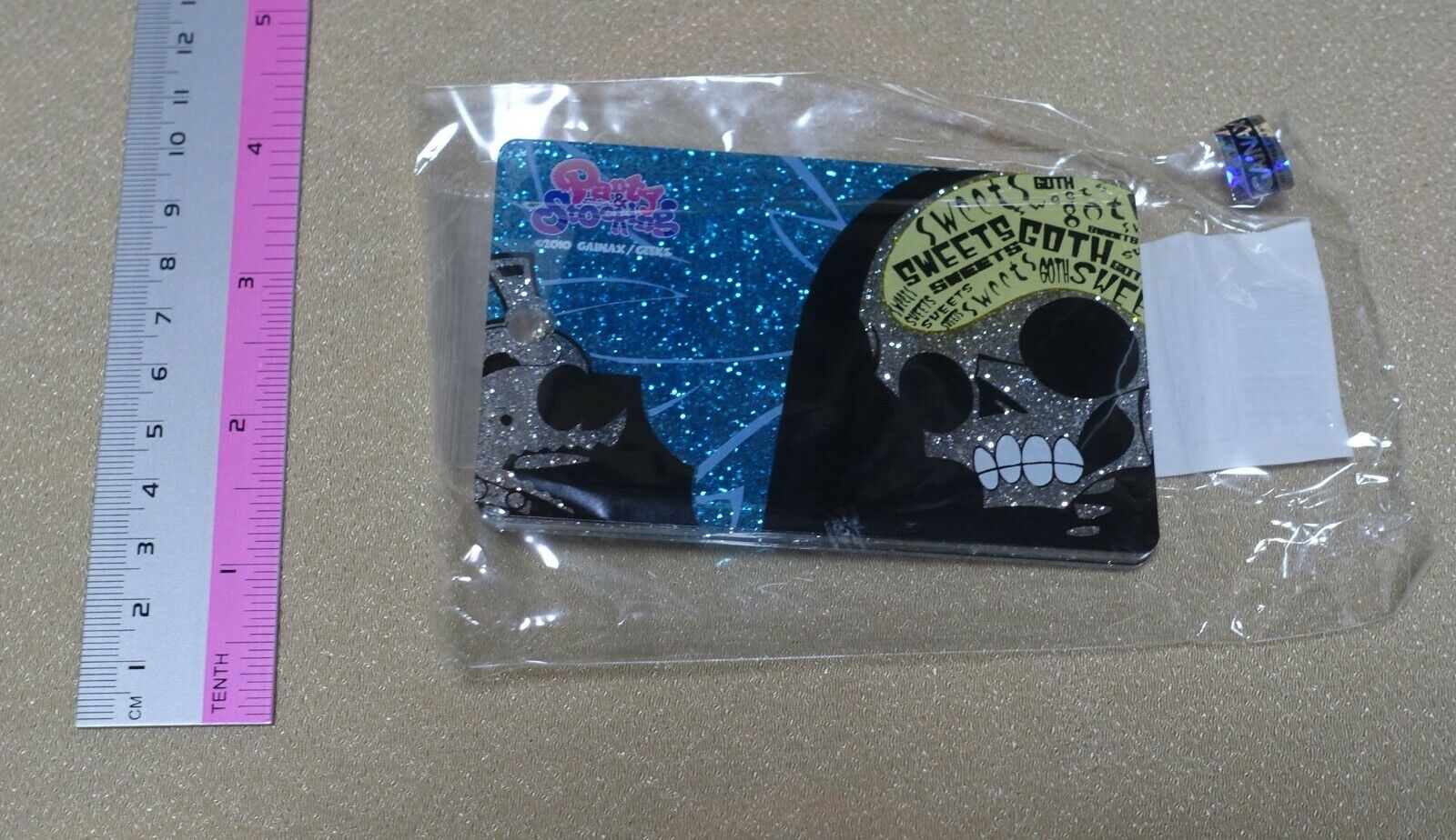 Panty and Stocking Acrylic Pass Case ID Badge Holder Stocking Electrocuted Skull 