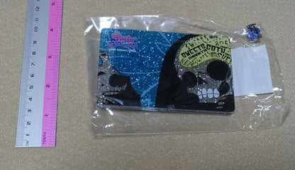 Panty and Stocking Acrylic Pass Case ID Badge Holder Stocking Electrocuted Skull 