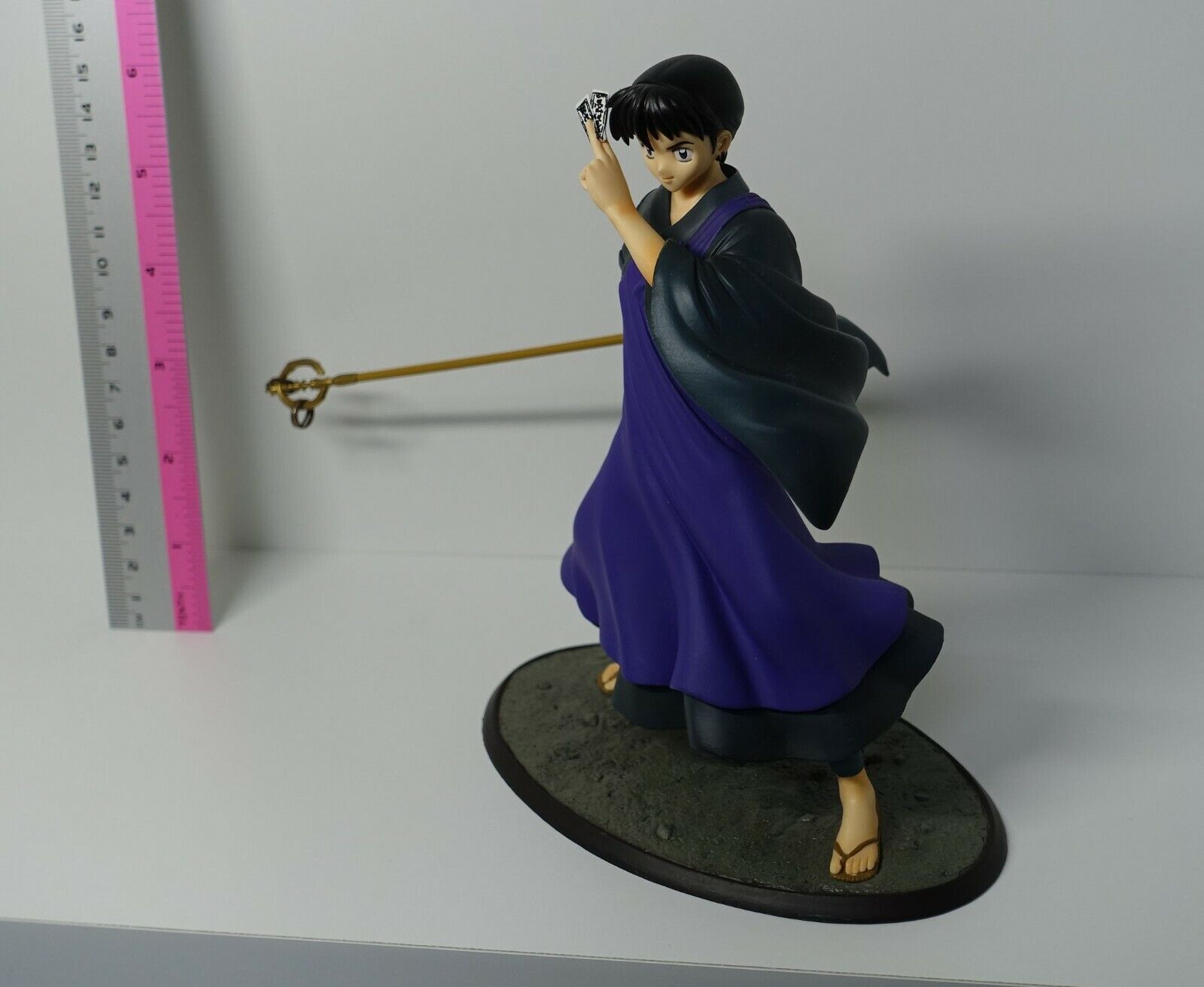 3-7 days from Japan Kotobukiya Inuyasha Miroku Figure Statue rod damage 