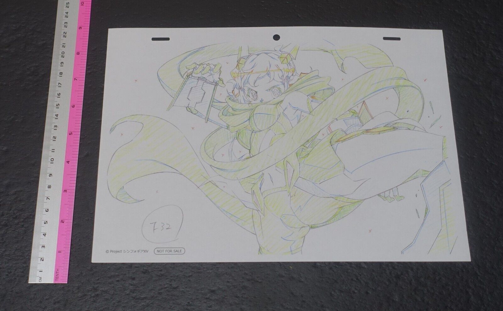 SYMPHOGEAR XV Reproduction Key Frame Art Sheet A 