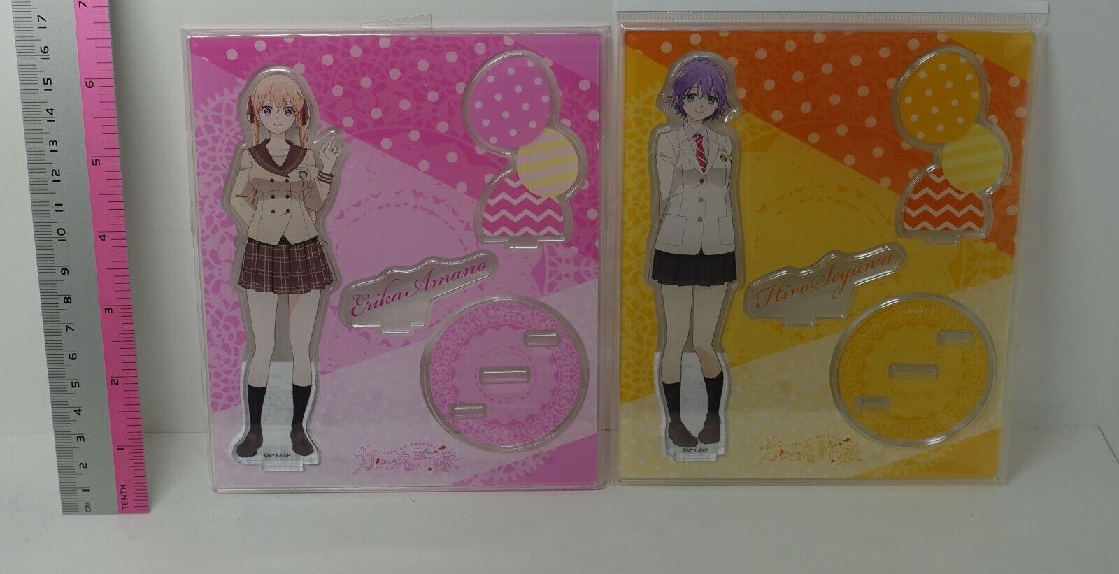 A Couple of Cuckoos Acrylic Stand Figure Erika Amano & Hiro Sagawa Set 